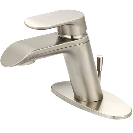 OLYMPIA Single Handle Bathroom Faucet in PVD Brushed Nickel L-6030-WD-BN